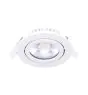 Noxion LED Inclinabile Slim Spot Bianca Il Giro 6W 520lm 60D - 927 Bianco Molto Caldo | 85mm - IP54 - Dimmerabile - Miglior resa cromatica