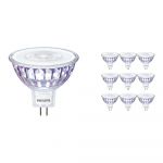 Confezione Multipack 10x Philips Master Value LEDspot GU5.3 MR16 7.5W 660lm 36D - 940 Bianco Freddo | Miglior resa cromatica - Dimmerabile - Sostitutiva 50W