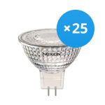 Confezione Multipack 25x Noxion Faretti LED GU5.3 MR16 4.4W 345lm 12V 36D - 827 Bianco Molto Caldo | Dimmerabile - Sostitua 35W