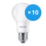 Confezione Multipack 10x Philips Corepro LEDbulb E27 Pera Ghiaccio 5W 470lm - 930 Luce Calda | Miglior resa cromatica - Sostitua 40W