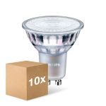 Confezione Multipack 10x Philips Corepro LEDspot GU10 PAR16 3W 230lm 36D - 827 Bianco Molto Caldo | Dimmerabile - Sostitutiva 35W