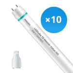 Confezione Multipack 10x Philips Tubo LED T8 MASTER Value (EM/Mains) High Output 8W 1050lm - 865 Luce del Giorno | 60cm - Sostitutiva 18W