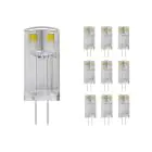 Confezione Multipack 10x Noxion Bolt LED Capsule G4 0.9W 100lm - 827 Bianco Molto Caldo | Sostitutiva 10W