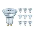 Confezione Multipack 10x Ledvance Performance Faretti LED Riflettore GU10 PAR16 7W 575lm 36D - 930 Luce Calda -  | Miglior Resa Cromatica - Dimmerabile - Sostitutiva 80W