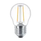 Philips Corepro LEDluster E27 Sferica Filamento Chiara 2W 250lm - 827 Bianco Molto Caldo | Sostitutiva 25W